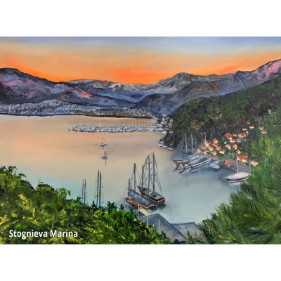 Oil Painting "Turkish Coast"